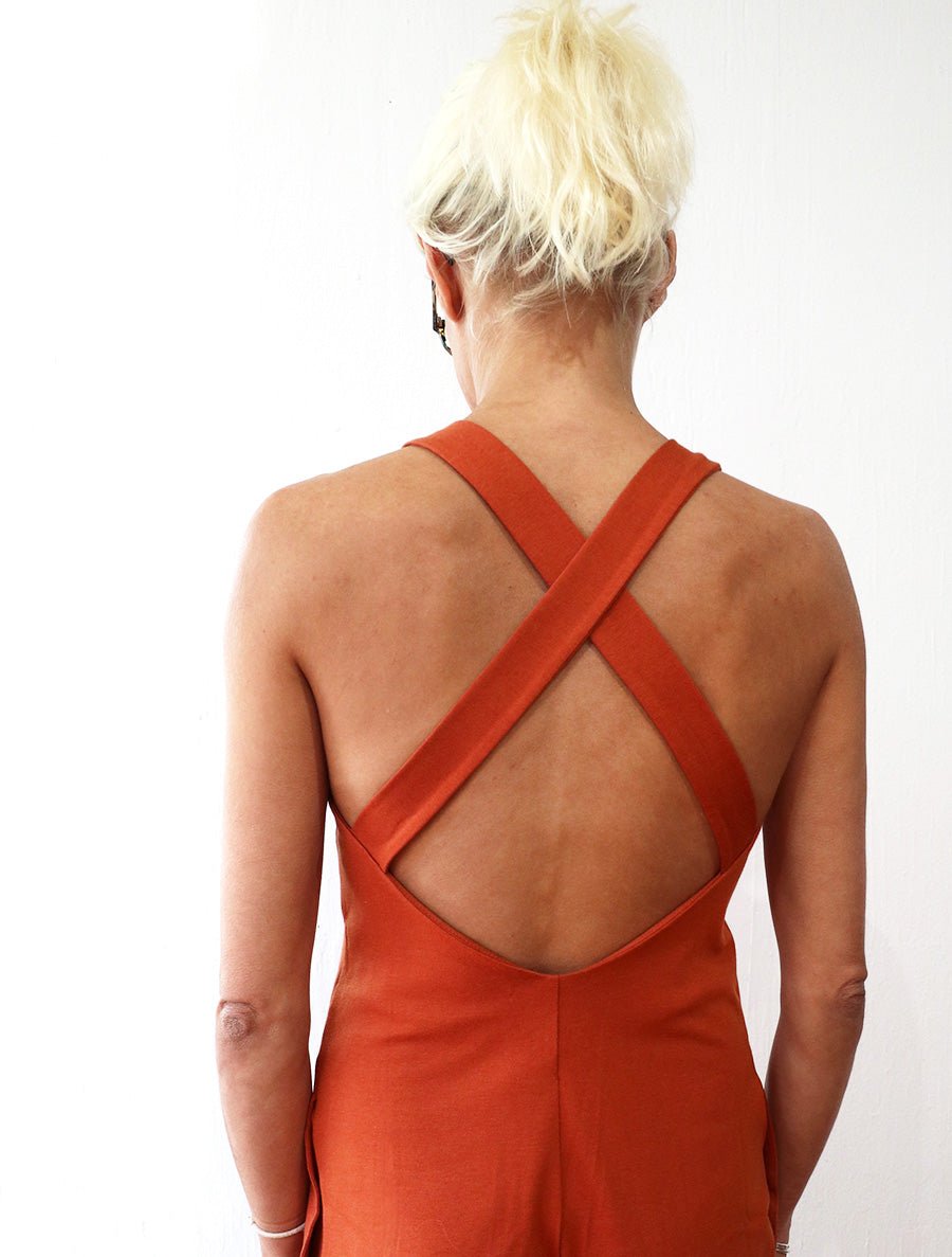 Long X-back Jumpsuit - simulacra