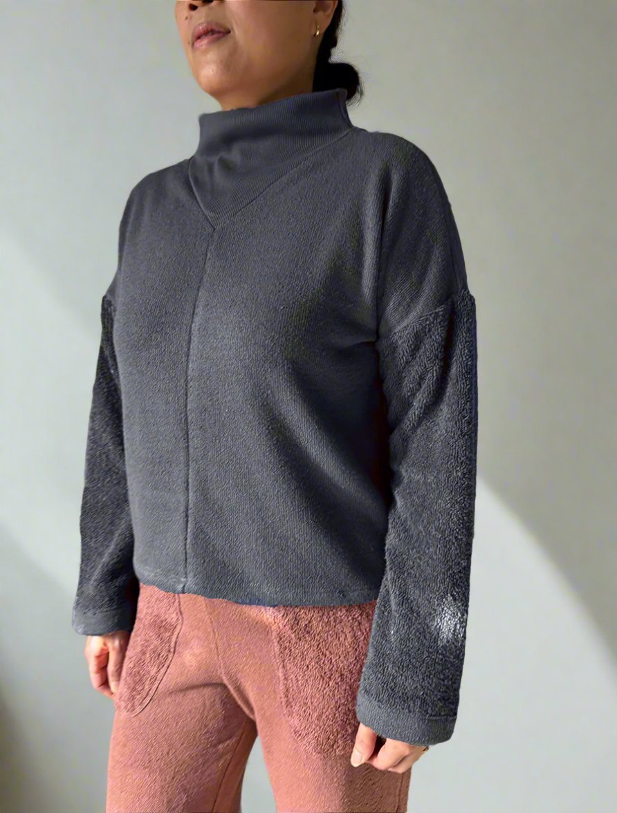 Terry Mock Turtleneck - simulacra