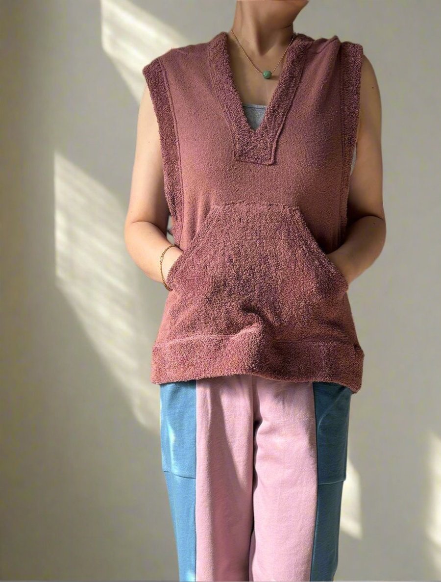 Terry Sleeveless Hoodie - simulacra