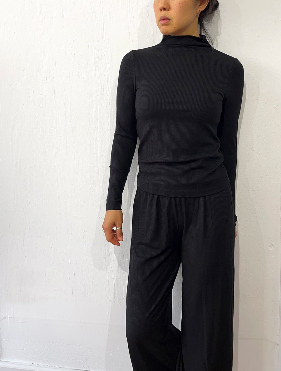 Rib Mock Turtle Neck - simulacra