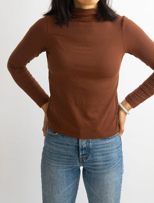 Rib Mock Turtle Neck - simulacra
